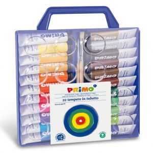 Farby Tempera Milan Primo Fluo, 22 kolory x 12ml
